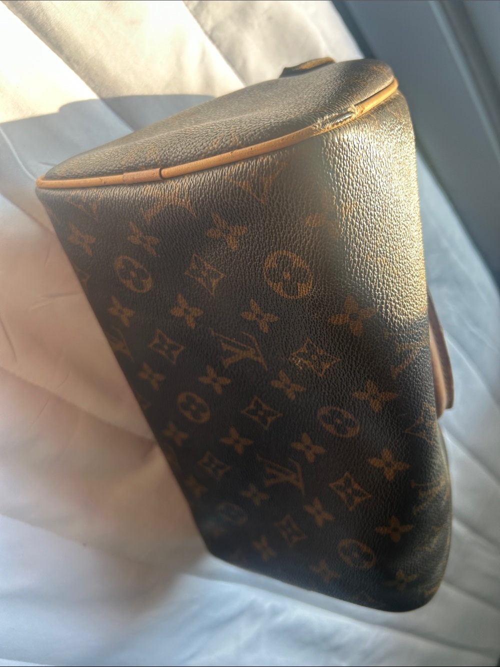Louis Vuitton Monogram Canvas Satchel in Brown with Vachetta Trim - Picture 5 of 5